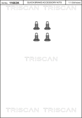 Skrutka brzdového kotúča TRISCAN