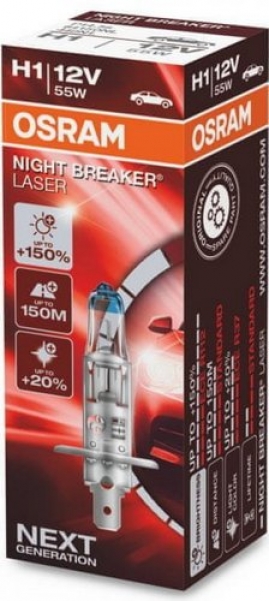 Osram Night Breaker Laser 64150NL H1 P14,5s 12V 55W